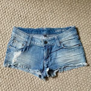 Denim jean shorts